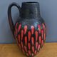 Ceramic red and black vase by Scheurich Germany model 279-38