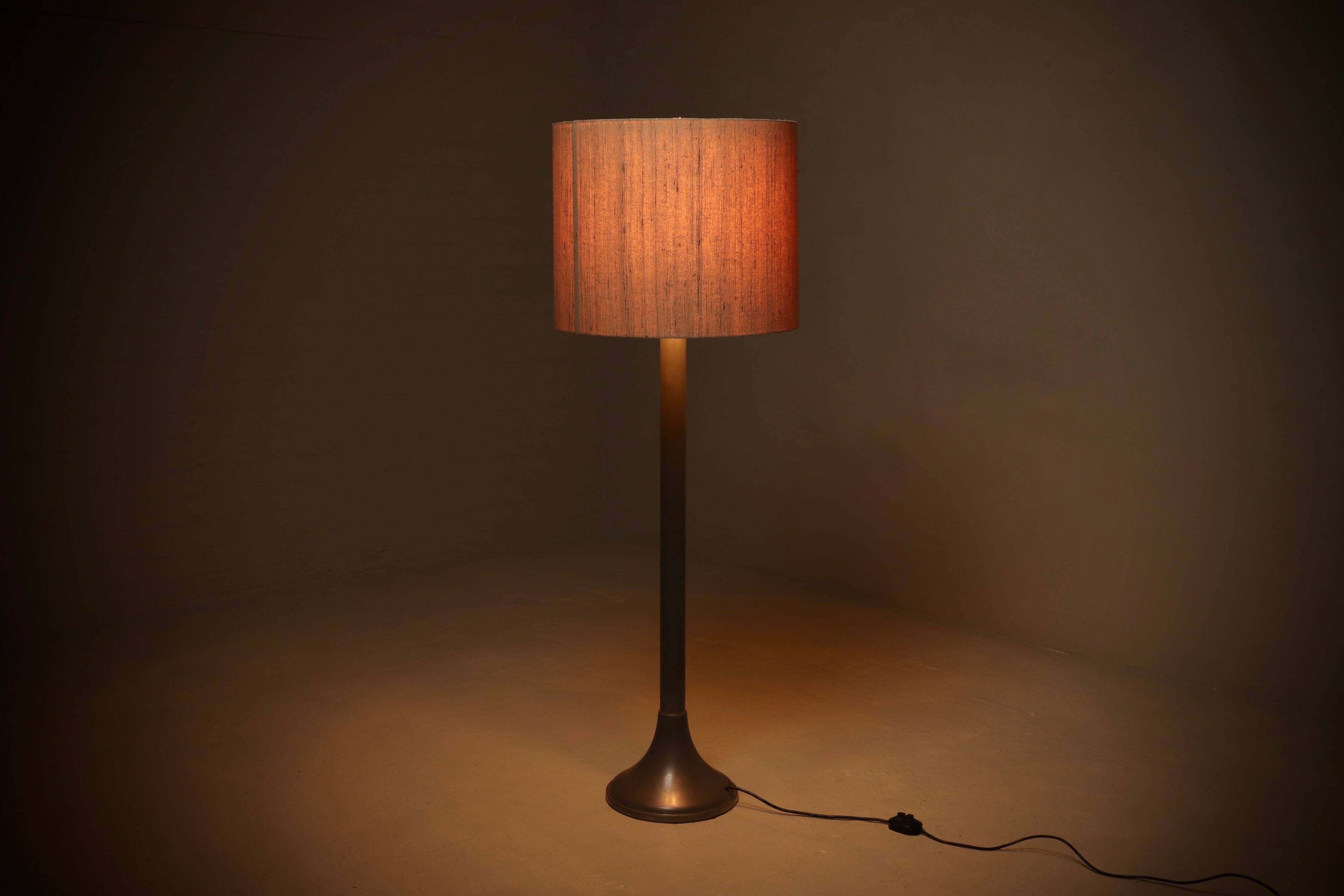 Rare Large Tin Floor Lamp by Harald Buchrucker 1960s