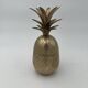 Pair of "Pineapple" Ice Buckets in Brass, in the Style of Mauro Manetti, A