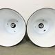 Set of 4 Industrial  Black Enamel Pendant Lamps from Elektrosvit, 1970s