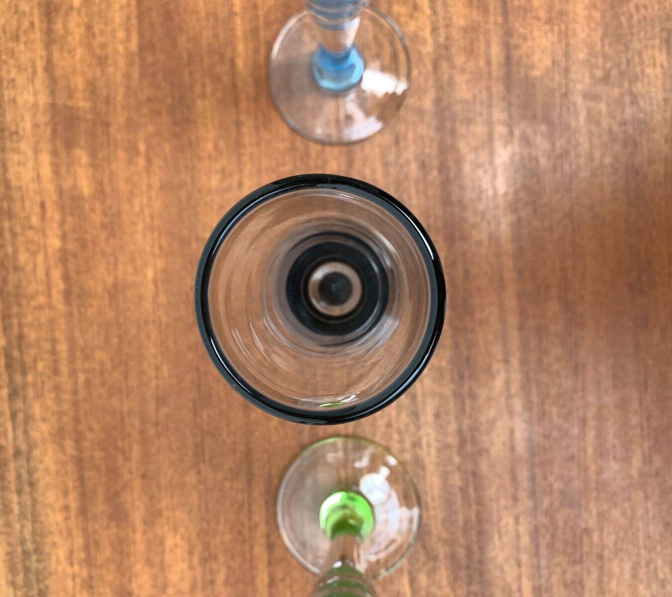 German Champagne Glasses by Regina Kaufmann for Glashagen Hütte, Set of 4