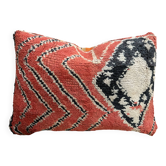 Vintage Berber wool cushion cover: Moroccan Kilim cushion