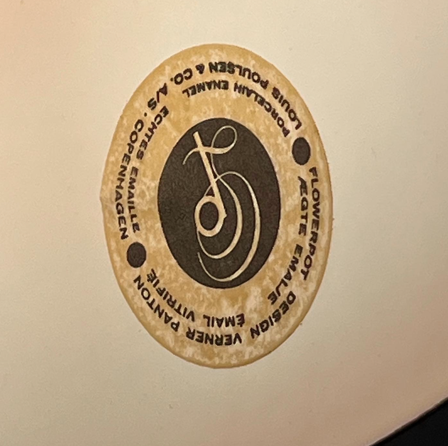 Flower Pot VP1 pendant lamp by Verner Panton for Louis Poulsen, 60s.