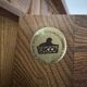 Ercol library cabinets storage England in elm