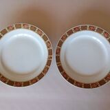 Pair of KG Lunéville "Vittefleur" pedestal dishes, early 20th century