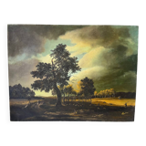 Landscape, oil on canvas, signed A. Santenas