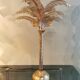 Solid brass palm tree lamp