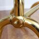 Brass psyched mirror 160x29cm