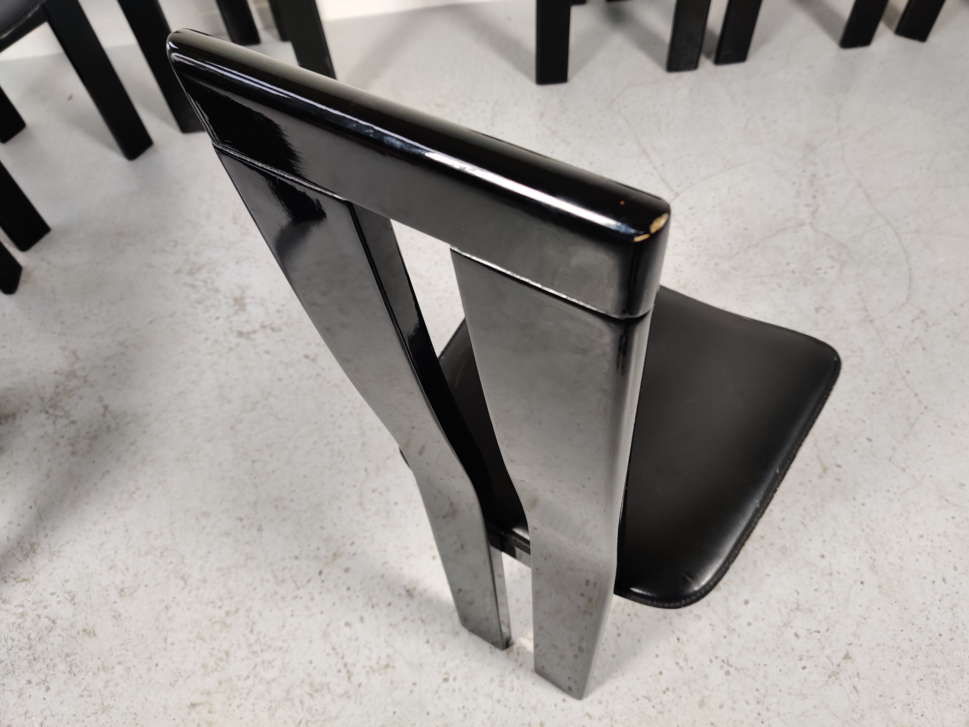 10 chairs by Pietro Costantini, Italy 80s