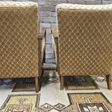Pair of vintage 1950s armchairs