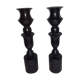 Paire de bougeoirs ébène art-deco candleholder