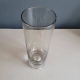 Smoked glass roller vase