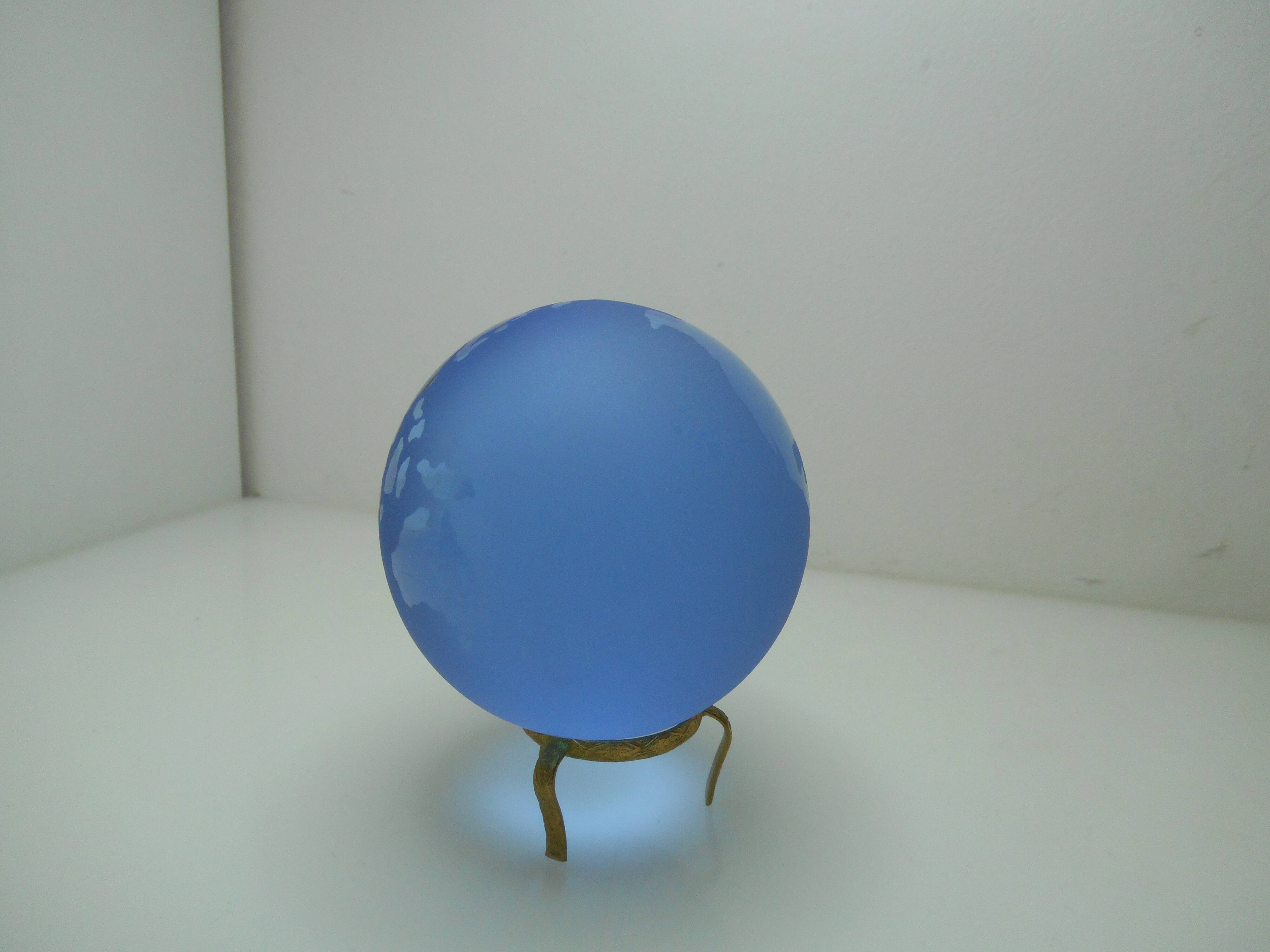 Vintage earth crystal planet earth paper press