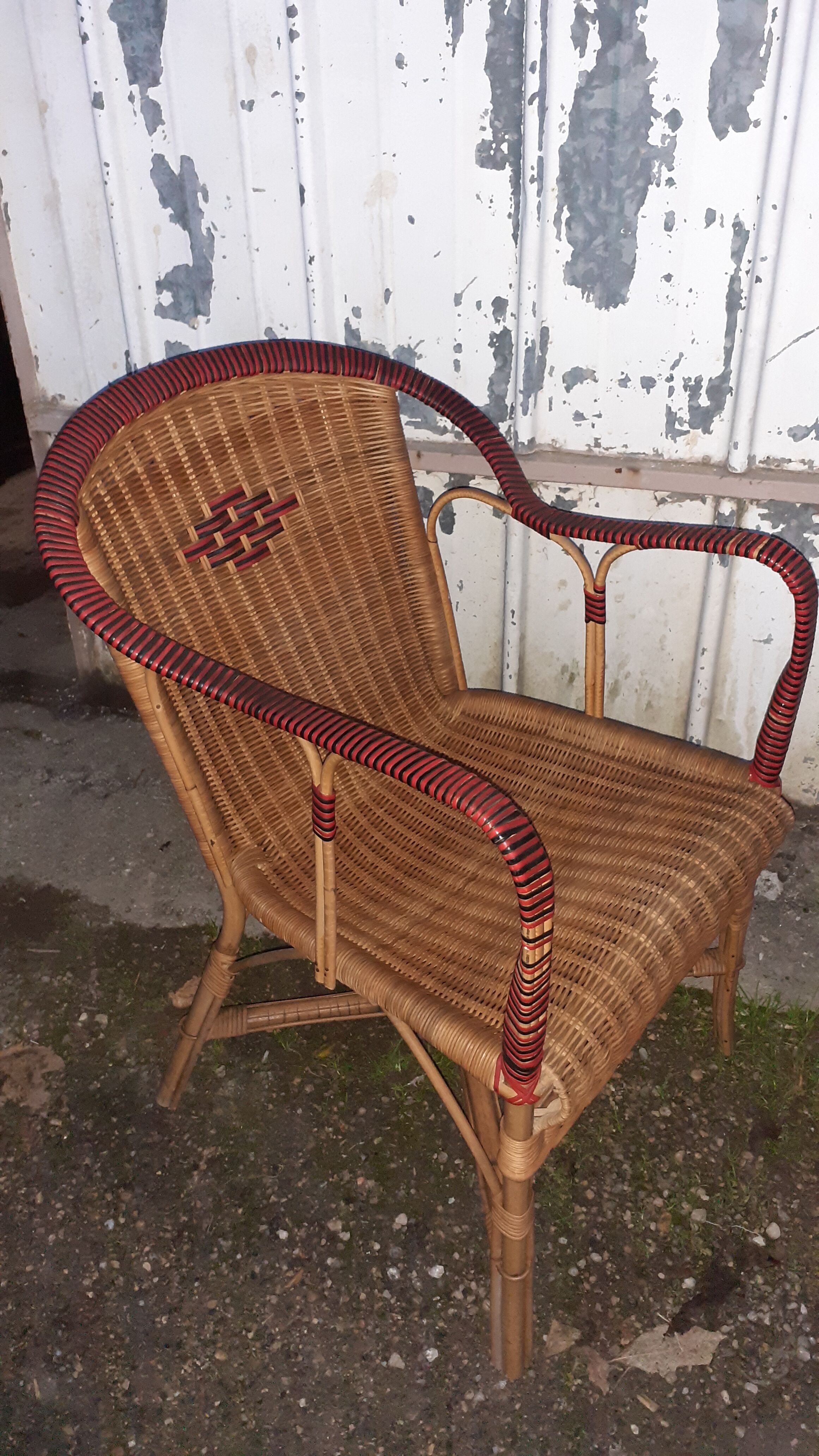 Rattan armchair