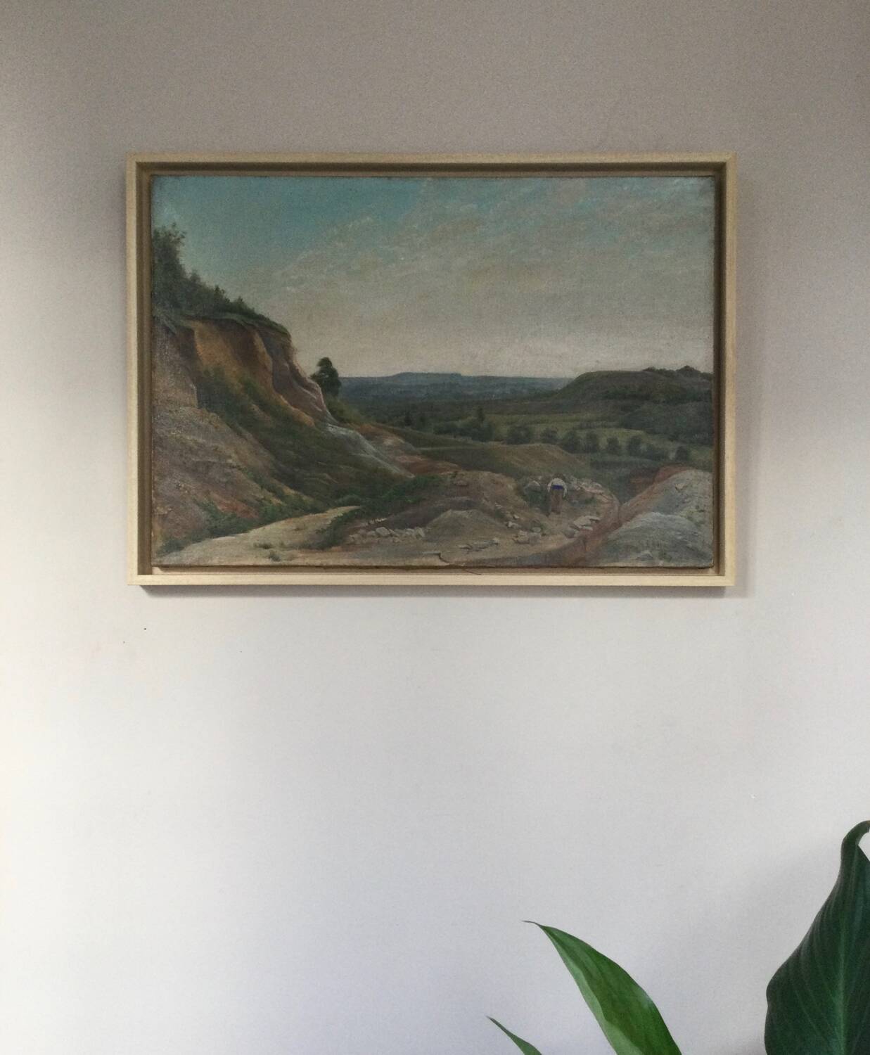 The stonemason. oil on canvas by henri lhérault 1860-1928.