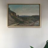 The stonemason. oil on canvas by henri lhérault 1860-1928.