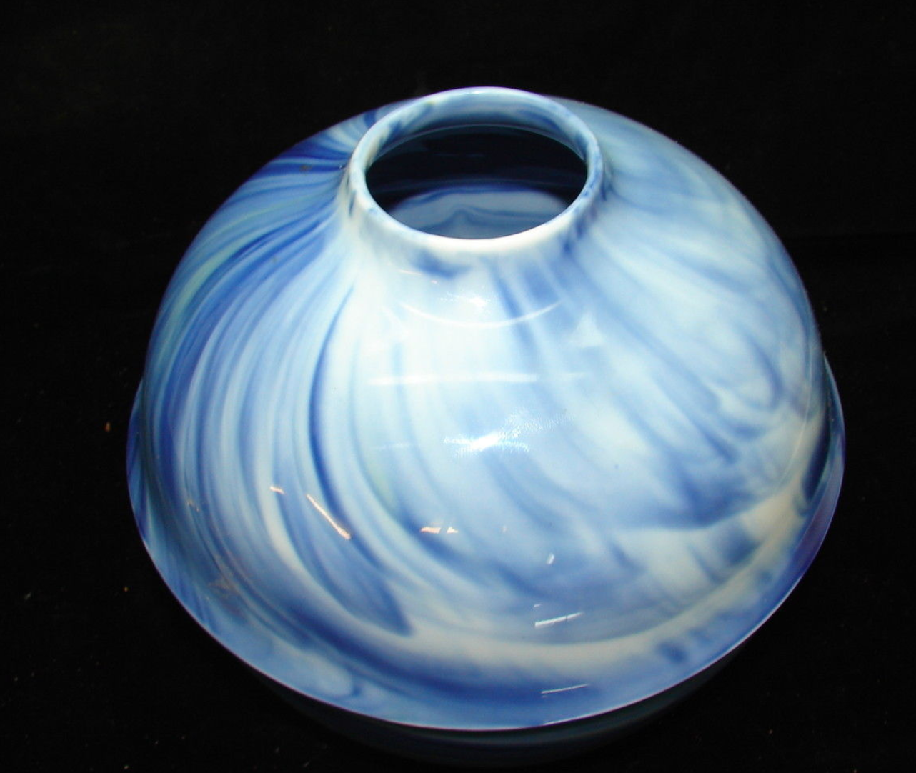 Tharaud Limoges Marbryne Blue Vase