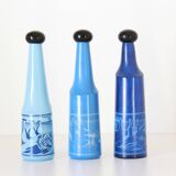 Bouteille vintage, Salvador Dali pour Rosso Antico Ltd, Italie années 1970, ensemble de trois
