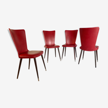 Set of 4 chairs baumann 1966