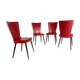 Suite de 4 chaises baumann 1966