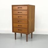 Commode danoise en teck de Fanø, années 1970