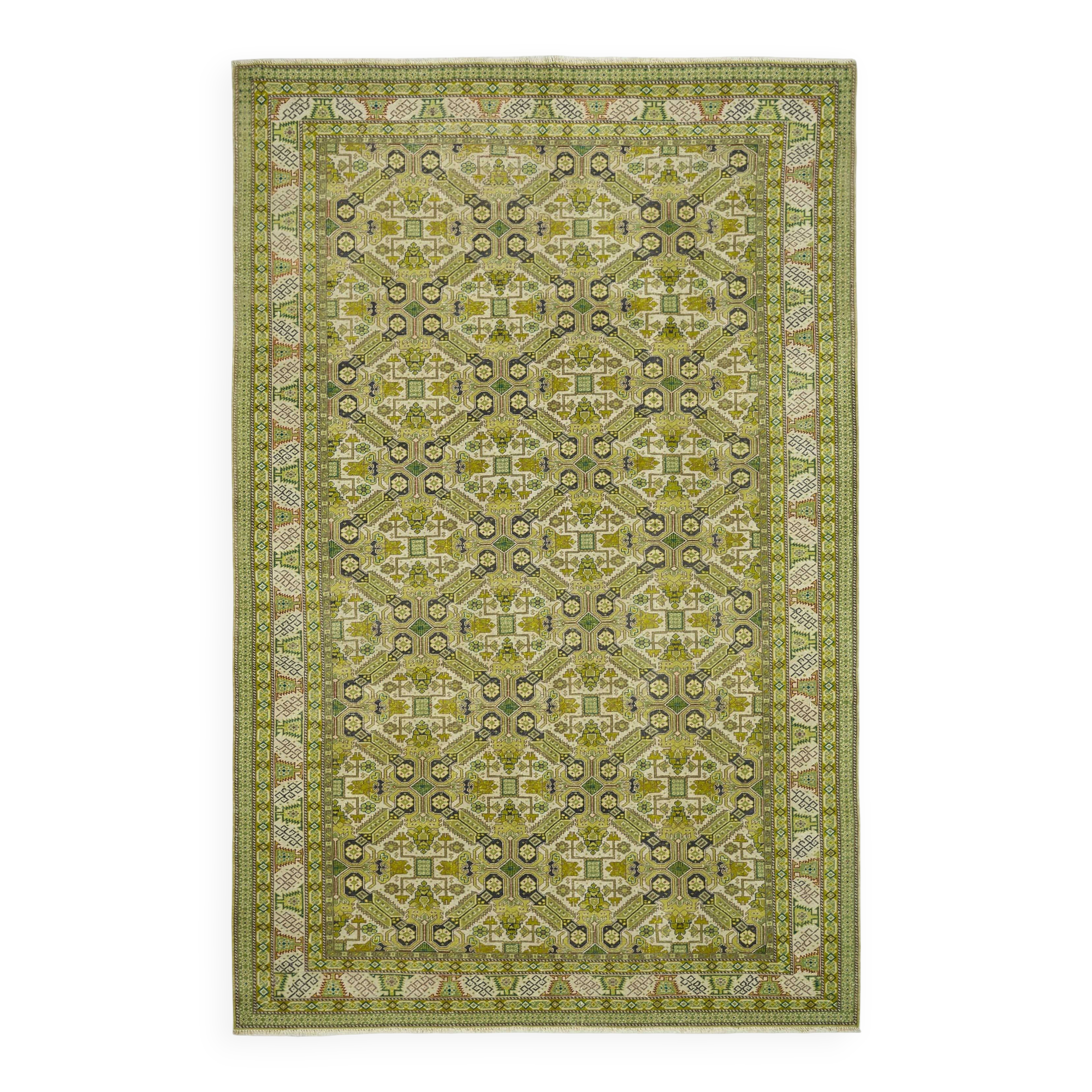 Turkish Wool Vintage Kayseri Rug 200 cm x 306 cm