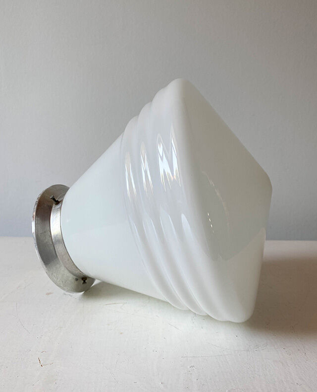 White opaline ceiling lamp