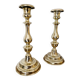 Pair of brass candlesticks