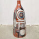 Vase vintage poterie argile 'Craquele Iridescent Pearl'