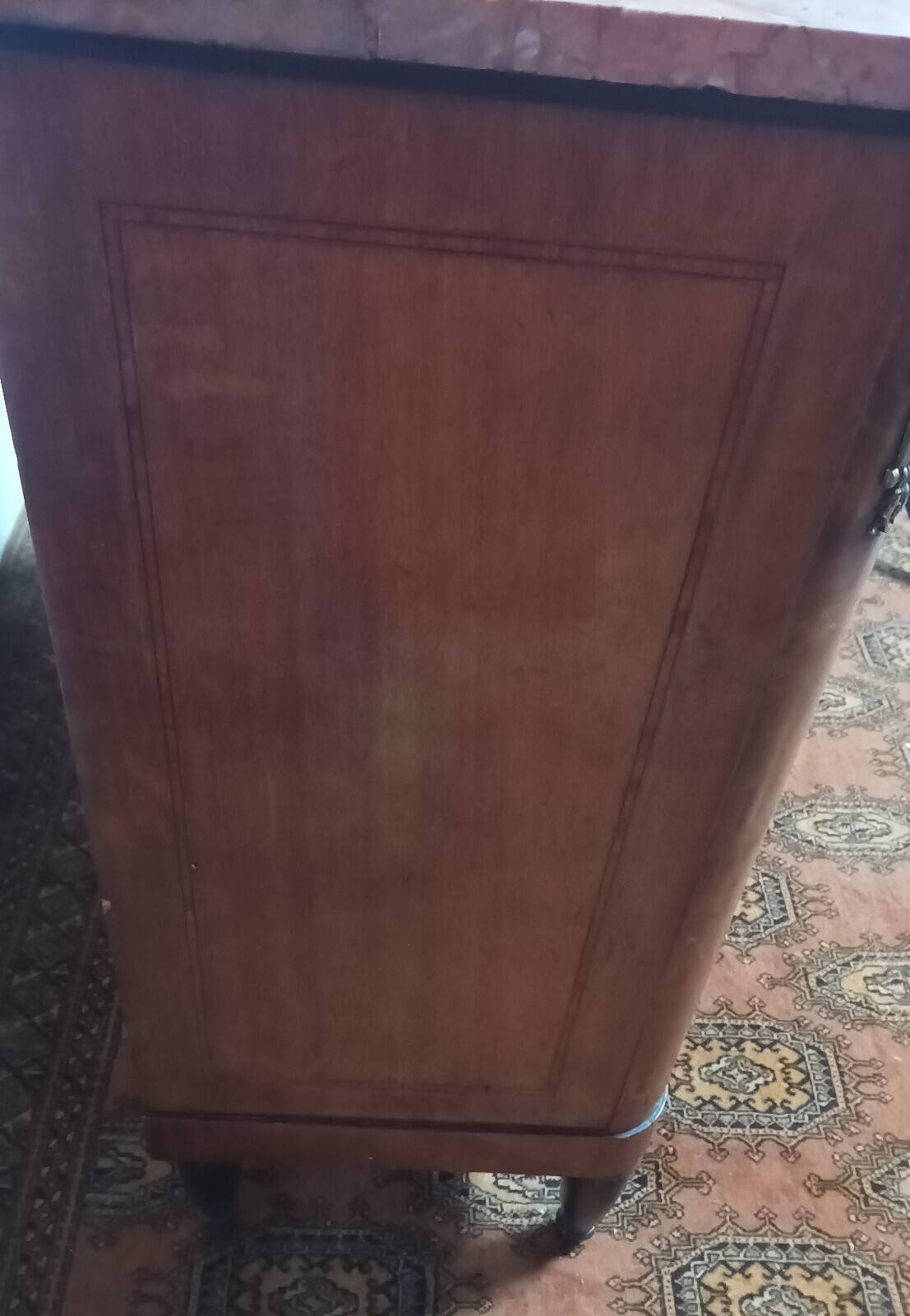 Art Deco walnut burl buffet