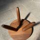 Low shepherd stool by Charlotte Perriand, edition Cassina