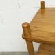 Scandinavian rectangular shelf from the 1960s, made of solid pine with round pencil legs.