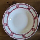 6 Badonviller soup plates