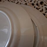 4 assiettes plates Badonviller Art déco