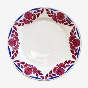 Quatre assiettes plates Sarreguemines