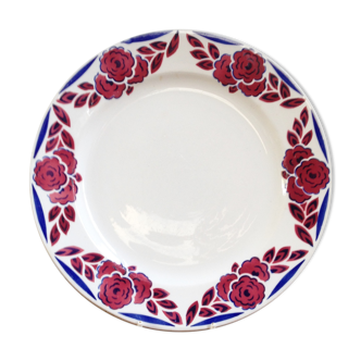 Quatre assiettes plates Sarreguemines