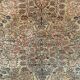 Vintage Turkish Silk Rug, 180x116 cm, Kayseri, Pink Blue Green, Handmade