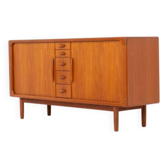Buffet à portes tambour par Svend Dyrlund (Danemark, années 1960).