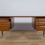 Mid-Century Teak Desk by I.B Kofod-Larsen for Seffle Möbelfabrik, Sweden, 1950s