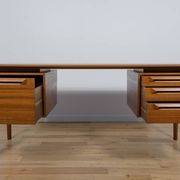 Mid-Century Teak Desk by I.B Kofod-Larsen for Seffle Möbelfabrik, Sweden, 1950s