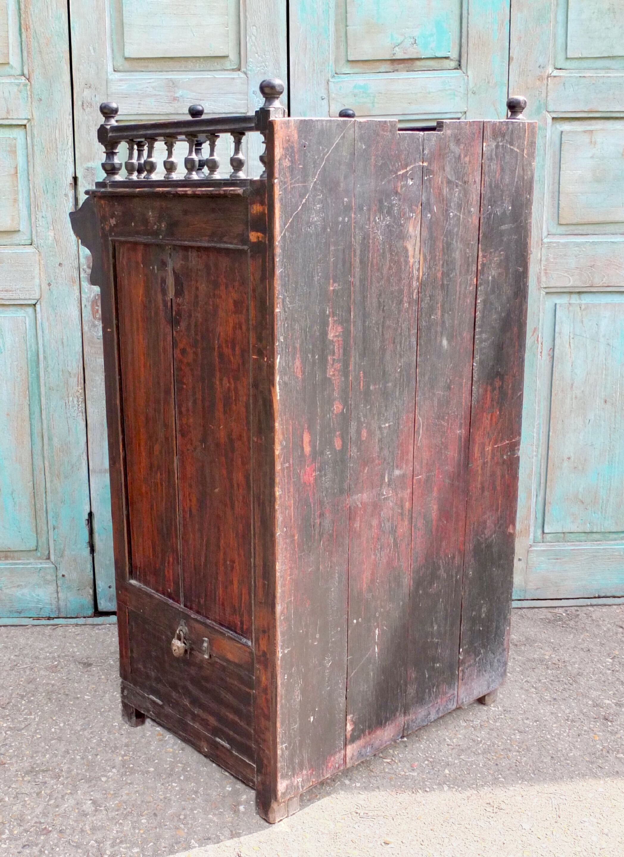 Antique Indian Wooden Cupboard