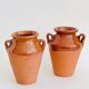 Pair of terracotta amphora vases