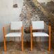 Postmodern orange armchair with bouclé wool fabric, 20th century