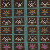 Vintage Turkish Oushak Rug Handwoven 125x140 cm