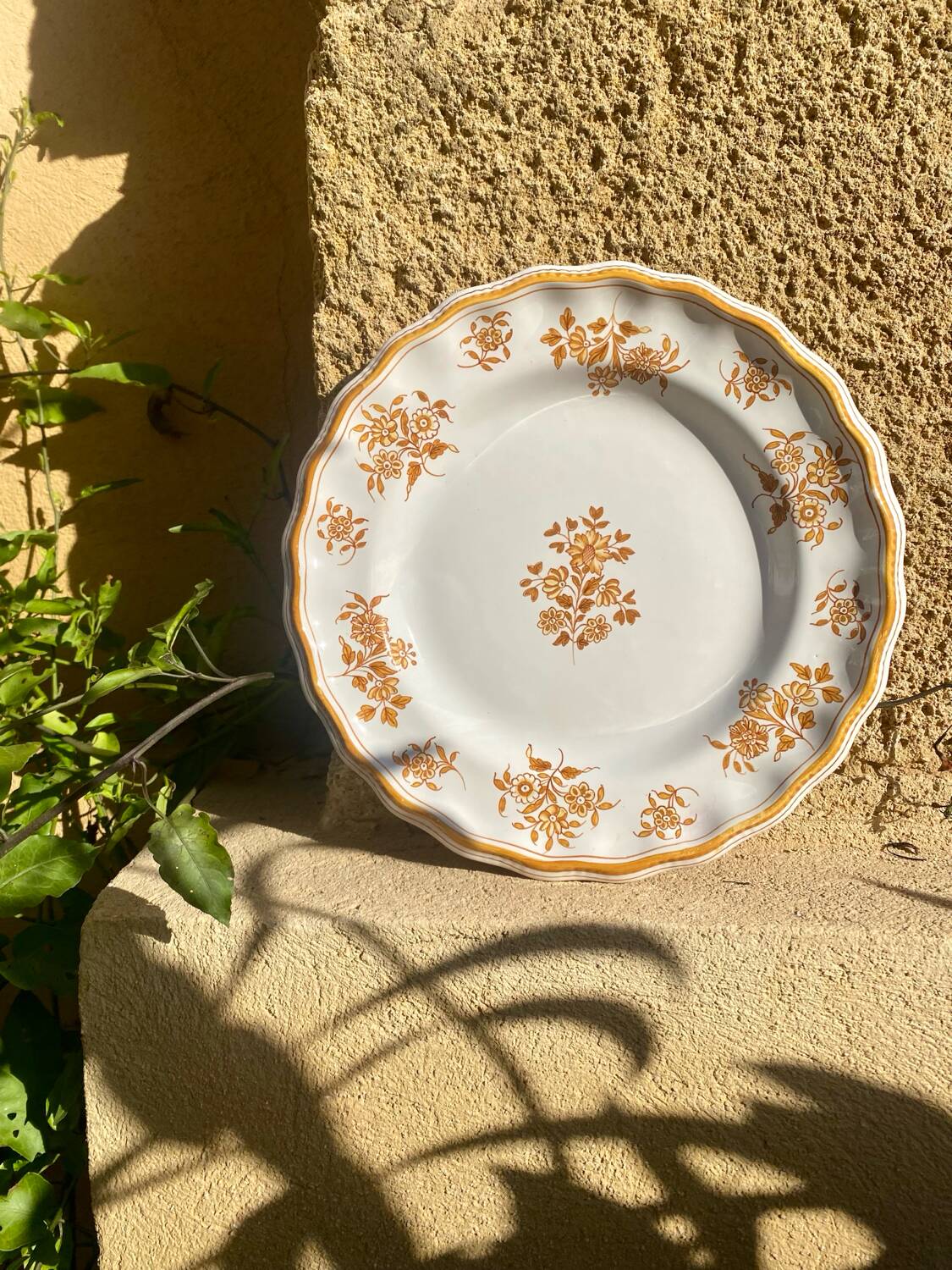 Assiette décorative Moustiers