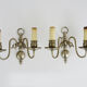 Pair of Dutch wall lamps Flemish 2-branched. Year 40 50