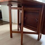 Scandinavian folding teak dining table