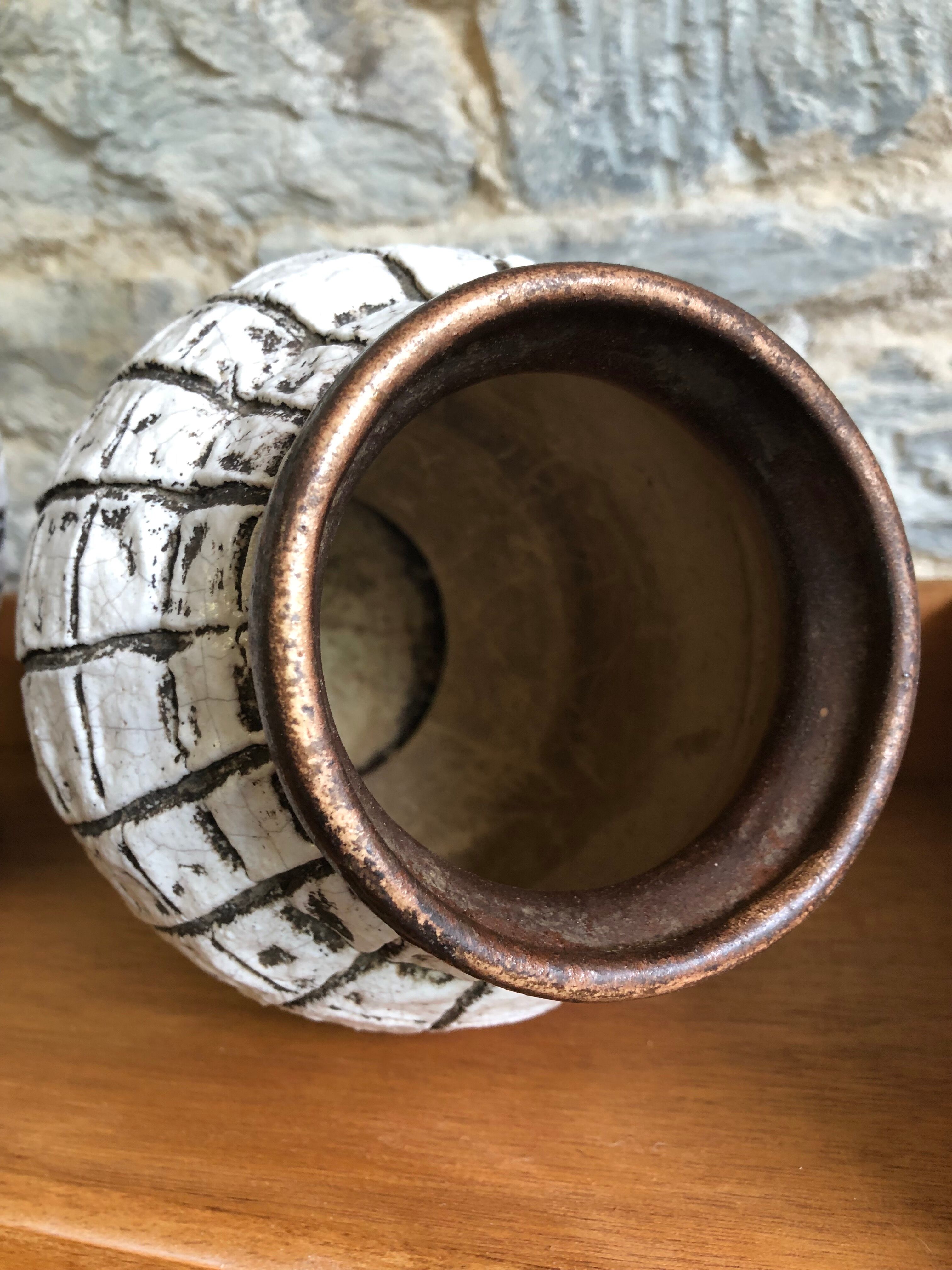 Ceramic vase duo by Louis Dage