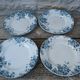 Set of 4 Saint Amand Hamage Marie Louise service plates with b motifs