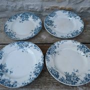 Set of 4 Saint Amand Hamage Marie Louise service plates with b motifs